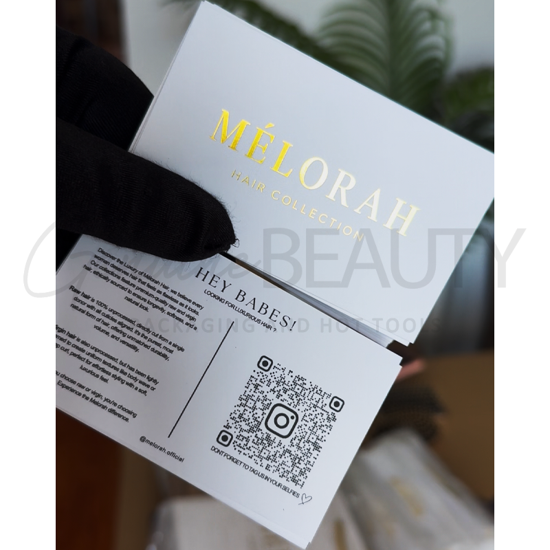 Business Cards (regular paper with foil logo)