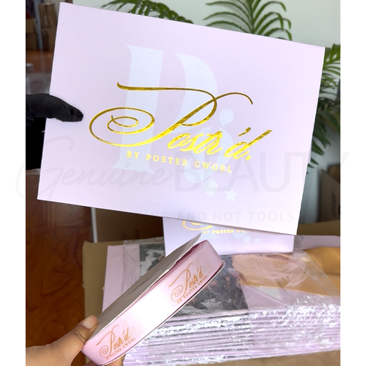 Magnetic box with foil logo and no satin inside